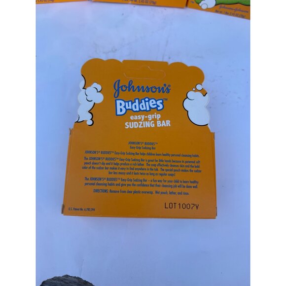 Lot of 6 Discontinued Johnsons Buddies Easy-Grip Sudzing Bar Soap For Kids NOS - Picture 6 of 6